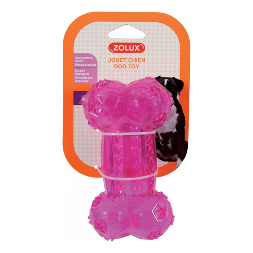 ZOLUX Zabawka dla psa kość TPR POP 14 cm kol. różowy