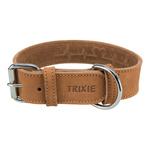Trixie Rustic Heartbeat, obroża, dla psa, brązowa, z grubej skóry, S-M: 34-40 cm/30 mm