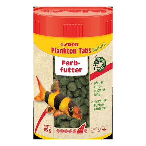 Sera Plankton Tabs Nature 100 ml - pokarm wybarwiający w tabletkach
