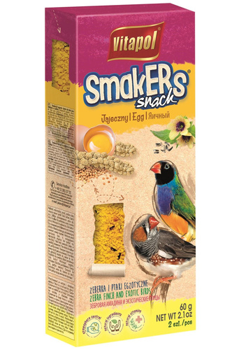 Vitapol SMAKERS DLA ZEBERKI I PTAKÓW EGZOTYCZNYCH- JAJECZNY