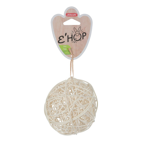 ZOLUX Zabawka dla gryzonia kula z rattanu, naturalna EHOP