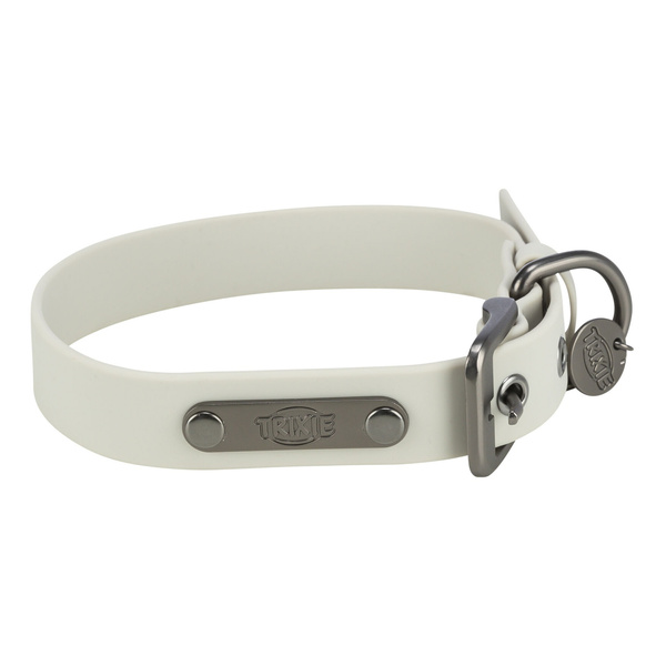 Trixie CityStyle, obroża, dla psa, jasnoszara, PVC, L-XL: 50-57 cm/30 mm