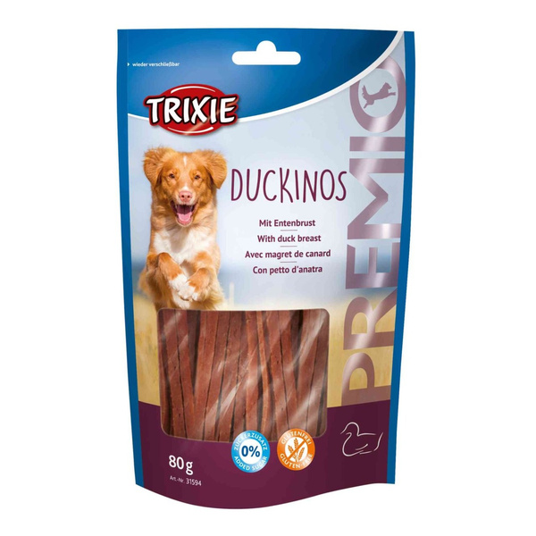 Trixie Premio Paski z piersi KACZKI przysmak 80g