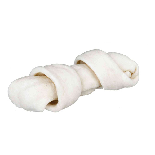 Trixie KOŚĆ Denta Biała wiązana 100% skóra wołowa 16cm/110g