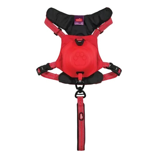 ZOLUX Szelki dla psa ze smyczą automatyczną Easyride XS czerwone