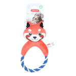 ZOLUX Zabawka pluszowa dla psa, Panda ze sznurkiem "Calinou" 25,5 cm