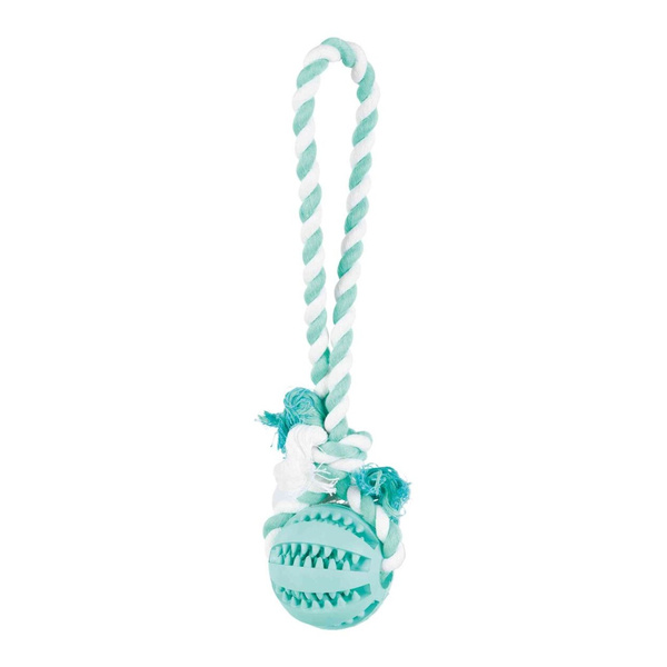 Trixie Dentafun PIŁKA Kauczukowa ze SZNURKIEM 7/ 24cm