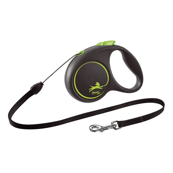 FLEXI Smycz automatyczna dla psa Black Design S linka 5 m kol. zielony