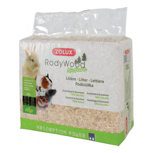 ZOLUX Ściółka trociny dla królika i gryzoni RodyWood Nature 35 l