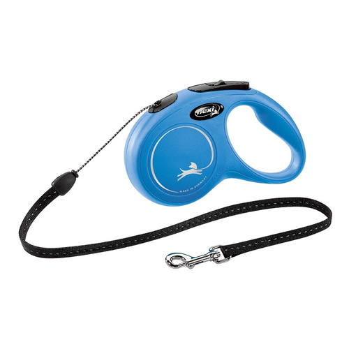 FLEXI Smycz automatyczna dla psa NEW CLASSIC linka S 5m niebieska