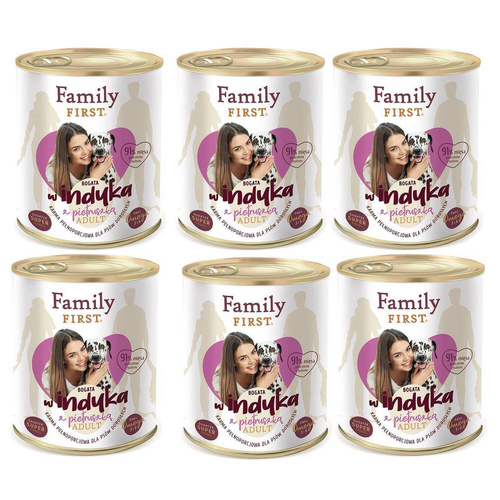 Family First INDYK z pietruszką dla Psa 6 x 800g