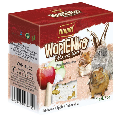 Vitapol KOSTKA WAPIENNA wapienko JABŁKOWA 40g