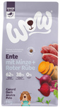WOW MINI Senior Ente - kaczka z miętą i buraczkami dla starszych psów małych ras (1kg)