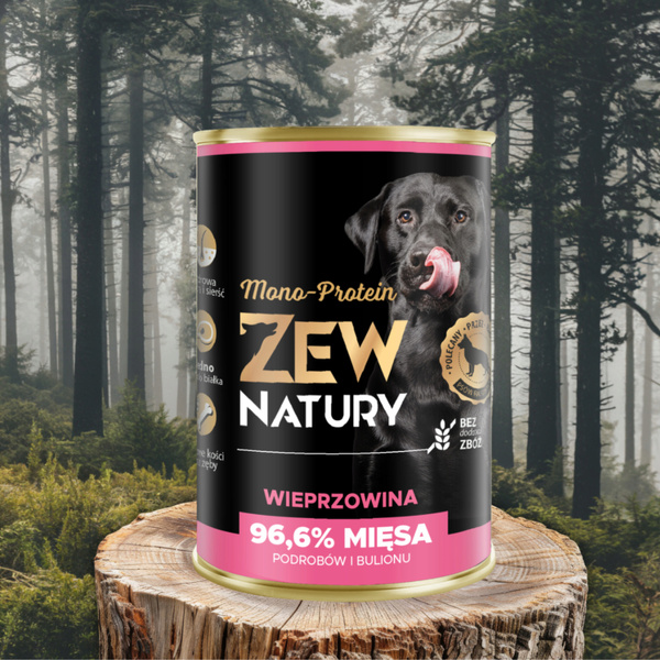 Mokra Karma Dla Psa Wieprzowina Puszka 800g Zew Natury MONO-PROTEIN