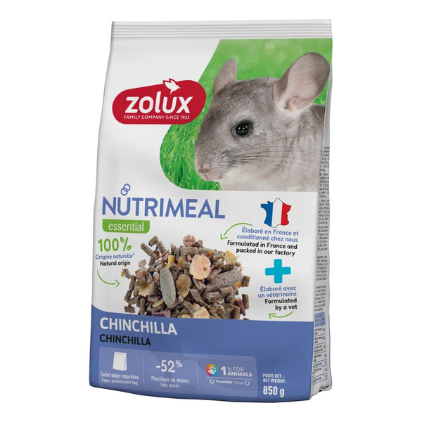 ZOLUX Karma mieszanka dla szynszyli NUTRIMEAL 4 850g