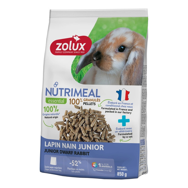 ZOLUX Karma granulat dla królika miniaturki junior NUTRIMEAL 4 850g