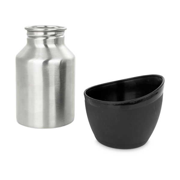 Barry King Butelka, dla psa/kota, srebrna, stal nierdzewna, 350ml