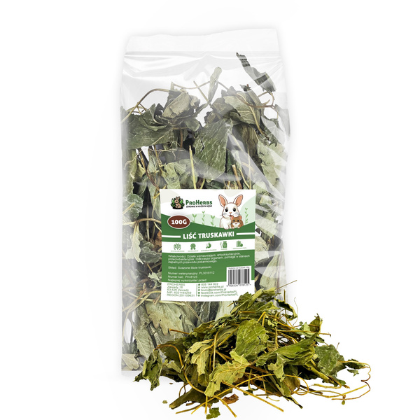 ProHerbs Liść truskawki 100g - odporność, trawienie i naturalna równowaga!