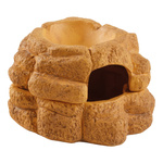 Eao Terra Big Rock kryjówka z miską do terrarium ceramiczna S 11x13x8 cm 20 ml