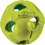 Piłka świecąca NERF Dog lluma-Action LED, pomarańczowa/zielona, 8,7cm