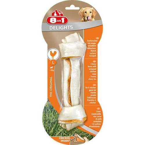 8in1 KOŚĆ wiązana  Delights Bone KURCZAK L 1szt