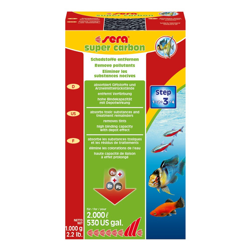 Sera Super carbon - węgiel aktywny 1.000 g
