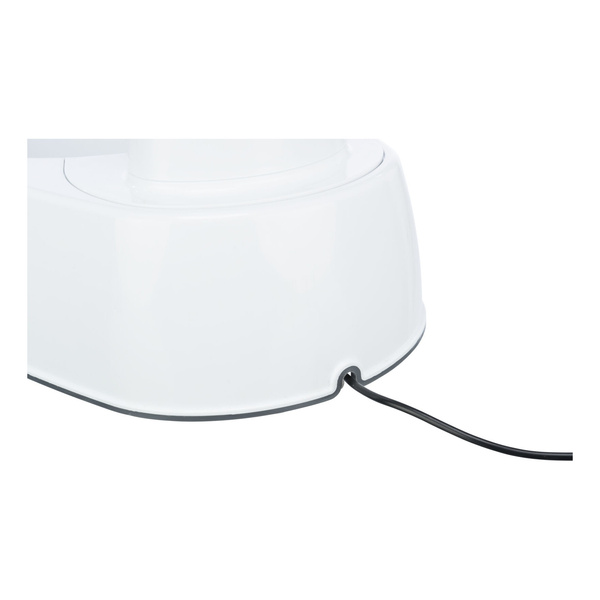 Trixie Curved Stream, poidło automatyczne, dla kota, białe, plastik, 2,5 l/25 × 24,5 × 35 cm