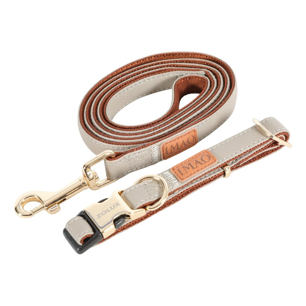 ZOLUX Obroża dla psa elegancka IMAO MAYFAIR 15 mm kol. szary