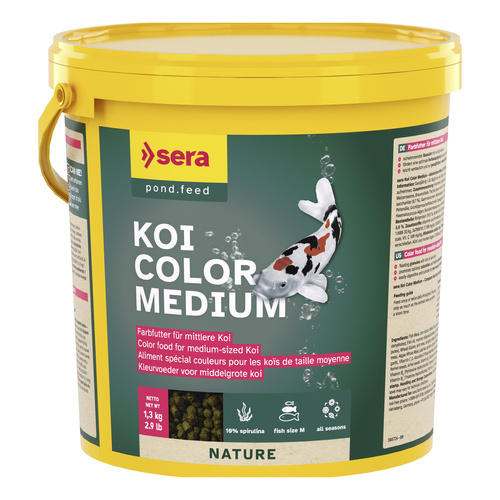 Sera Koi Color Medium 3.800 ml granulat - pokarm postawowy dla Koi