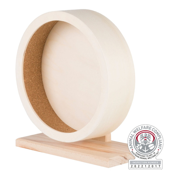 Trixie Drewniany kołowrotek dla gryzoni 21cm