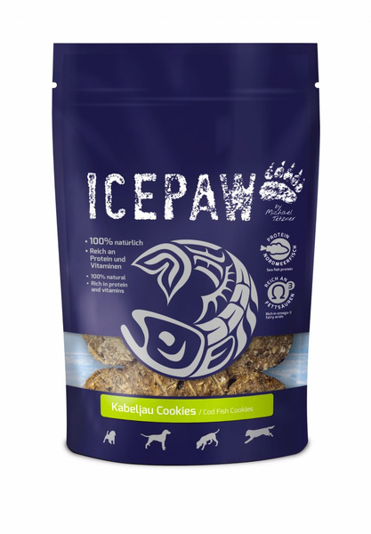 ICEPAW Kabeljau Cookies - ciasteczka z dorsza (100g)