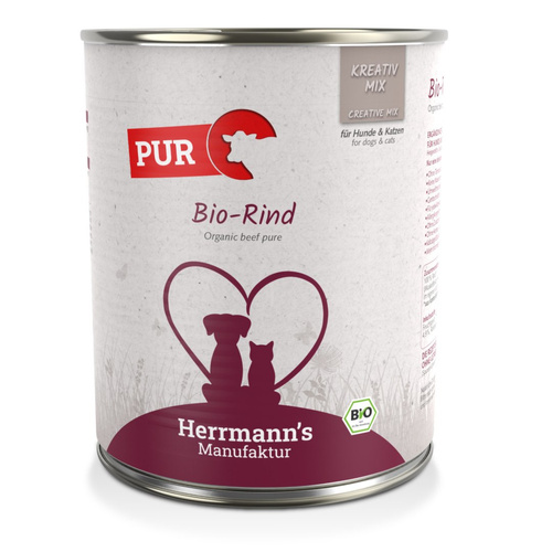 HERRMANN'S MANUFAKTUR Kreativ Mix Bio Rind - 100% wołowina ekologiczna (800g)