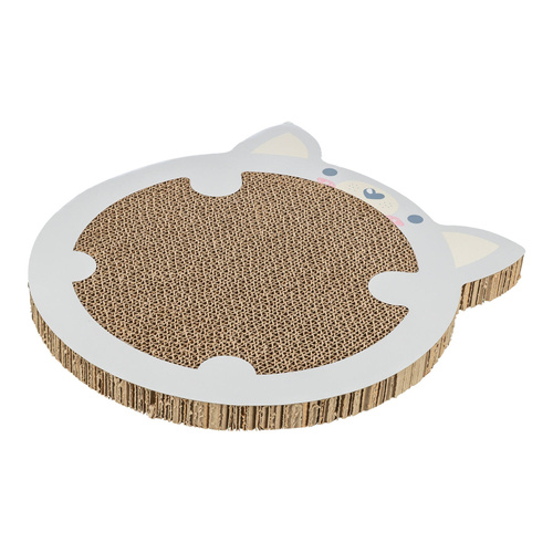 Trixie Junior, drapak kartonowy, dla kota, w kształcie chomika, jasnoszary, 31 × 2.5 × 32.5 cm, z kocimiętką