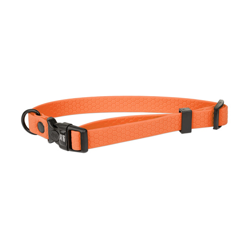 Barry King Obroża dla psa z wytrzymałej gumy, pomarańczowe, 16mm/30-47 cm