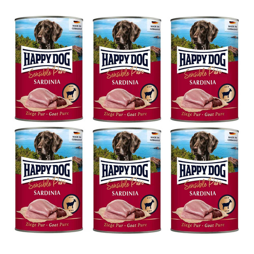 Happy Dog Sensible Pure Koza 100% Sardinia 6x400g