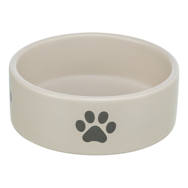 Trixie Miska ceramiczna dla psa w łapki jasnoszara/szara 1,4L /20cm