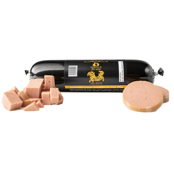 MIRALS CAT Huhnwurst - kiełbaska z mięsa kurczaka dla kota (200g)