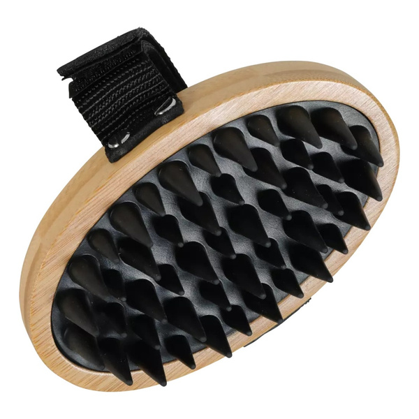 ZOLUX Gumowa szczotka drewniana dla psa do masażu DOG SALON