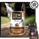 Mokra Karma Dla Psa ZEW NATURY 400g Bogata w Dziczyznę Dla Dorosłych Psów