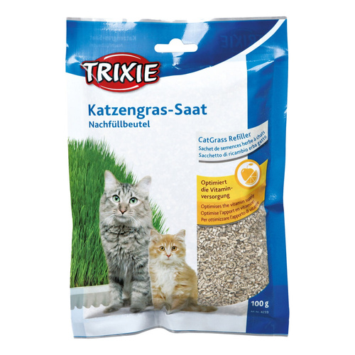 Trixie Kocia TRAWA dla kota W WORECZKU Trawka 100g
