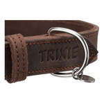 Trixie Obroża Rustic z grubej skóry, S-M: 34-40 cm/25 mm, ciemnobrązowa