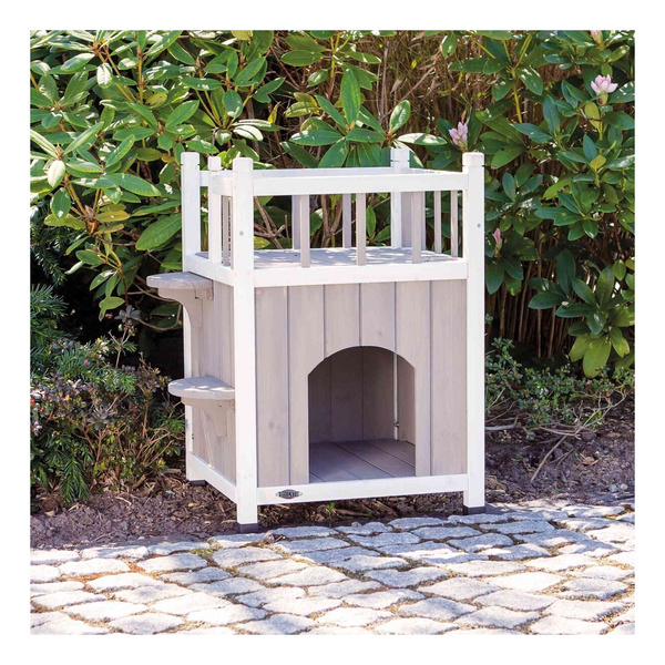 Trixie Domek Natura z balkonem dla kotów 45×65×45