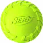 Piłka gumowa NERF z bieżnikiem, piszcząca,  5,7 x 6,2 x 6,2 cm, niebieska/ żółta