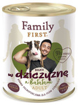 Family First DZICZYZNA z batatami dla Psa 6 x 800g