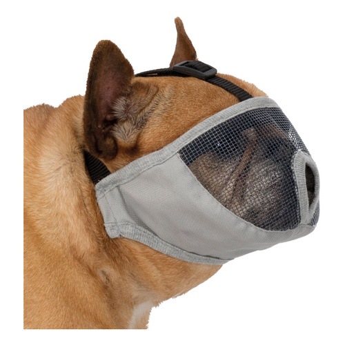 Trixie Kaganiec dla psów ras krótkopyskich, poliester, M: 40 cm, szary