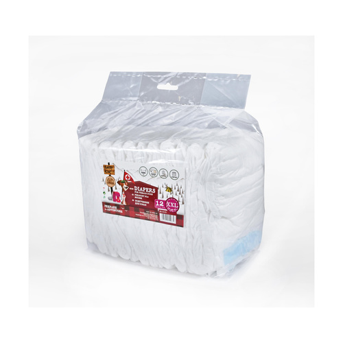 Barry King Pieluchy dla suczek, XXL, obwód pasa 40-58 cm, 12 szt.