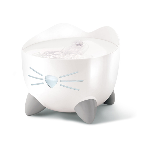 CatIt Pixi Fountain Combo, zestaw poidło Pixi 2,5l + miska, biały, GRATIS opakowanie filtrów CH-7216