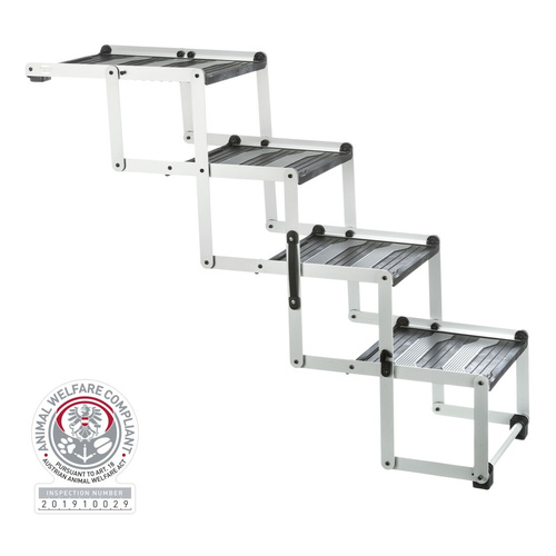 Trixie Schody składane 4-stopniowe aluminium/TPR