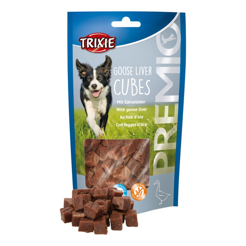 Trixie PREMIO Goose Liver Cubes GĘŚ wątróbka 100g