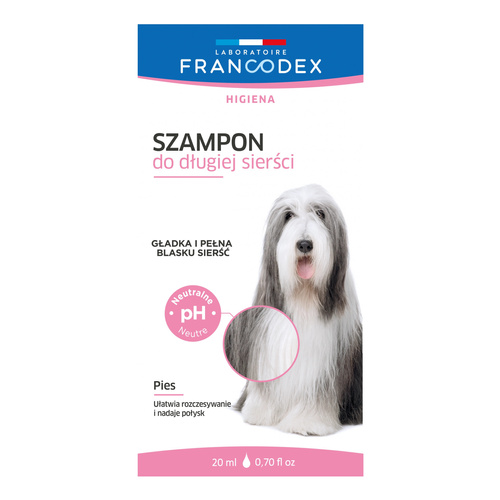 FRANCODEX Szampon dla psów do długiej sierści saszetka 20 ml